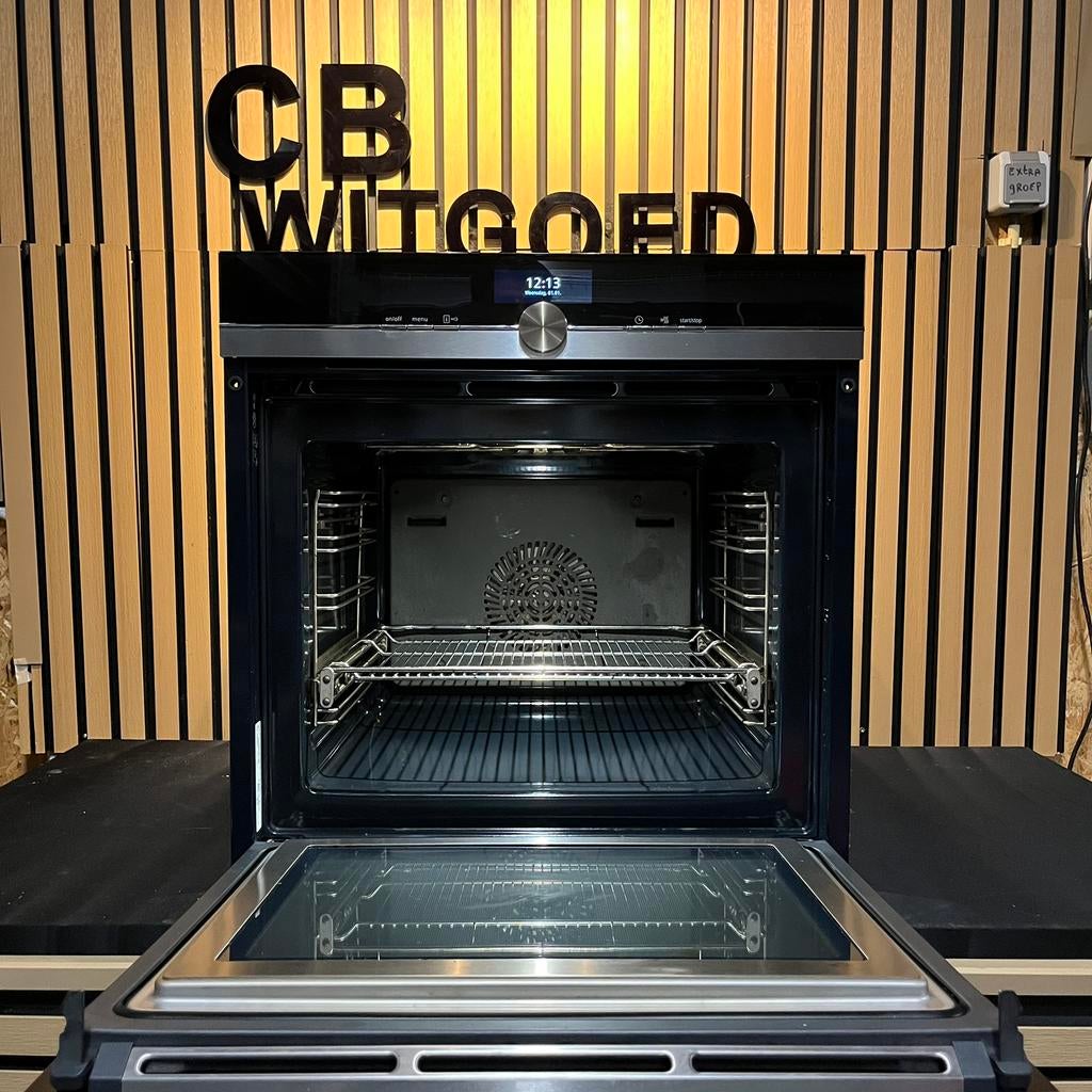 Luxe IQ700 siemens combi oven magnetron 60cm hoog, Ophalen, 60 cm of meer, Zo goed als nieuw, Oven met grill