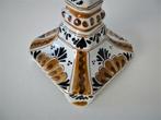 Polychrome kandelaar, gemerkt met kroon Holland Delfts G.S, Ophalen of Verzenden, Keramiek of Aardewerk
