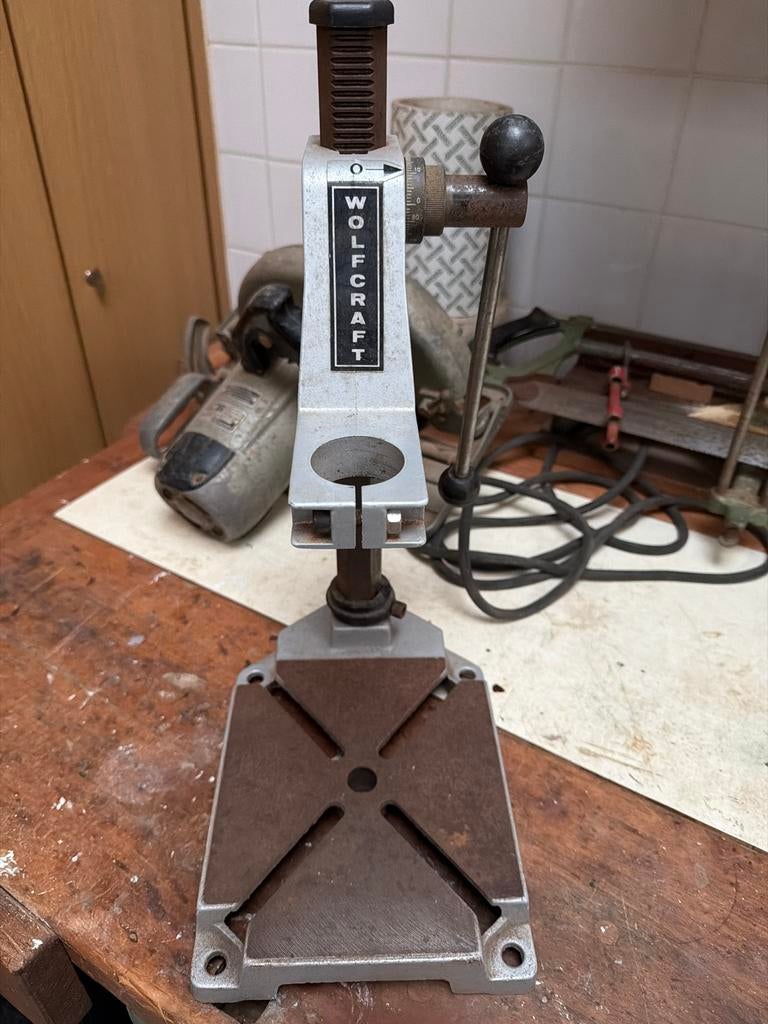 Wolfcraft Boorstandaard - Gebruikt, Ophalen of Verzenden, Gebruikt, Overige typen