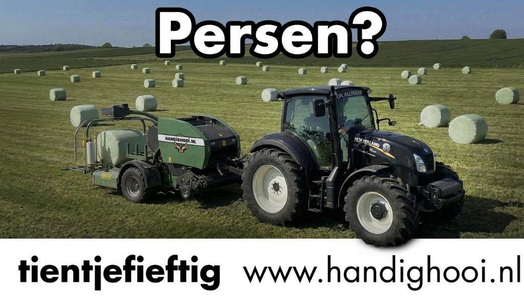 Midibalen persen en wikkelen, Ophalen