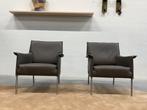 2 Als nieuw Design on Stock Limec fauteuil leer design stoel, Design on Stock, Zo goed als nieuw, 50 tot 75 cm, Leer