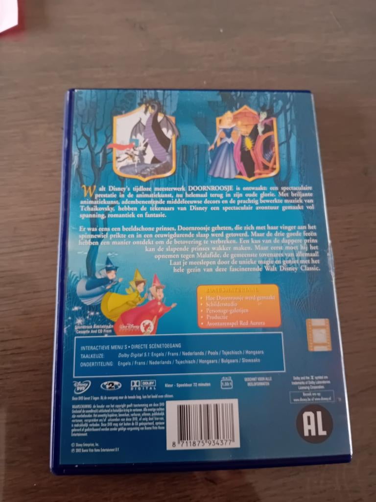 Orgenele Disney Doornroosje DVD, Ophalen, Tekenfilm, Zo goed als nieuw, Alle leeftijden