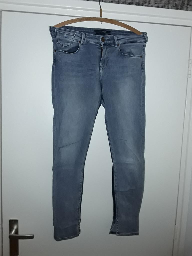 Scotch & Soda Blauwe Spijkerbroek Maat 27/30, Blauw, Scotch & Soda, Ophalen of Verzenden, Zo goed als nieuw