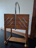 Torck naaikistje, naaikastje, 5 vakjes, beukenhout, 50/60s, Ophalen of Verzenden, Gebruikt