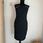 Hip stretch jurkje zwart ribstofje mt s, Maat 38/40 (M), ., Zwart, Ophalen of Verzenden