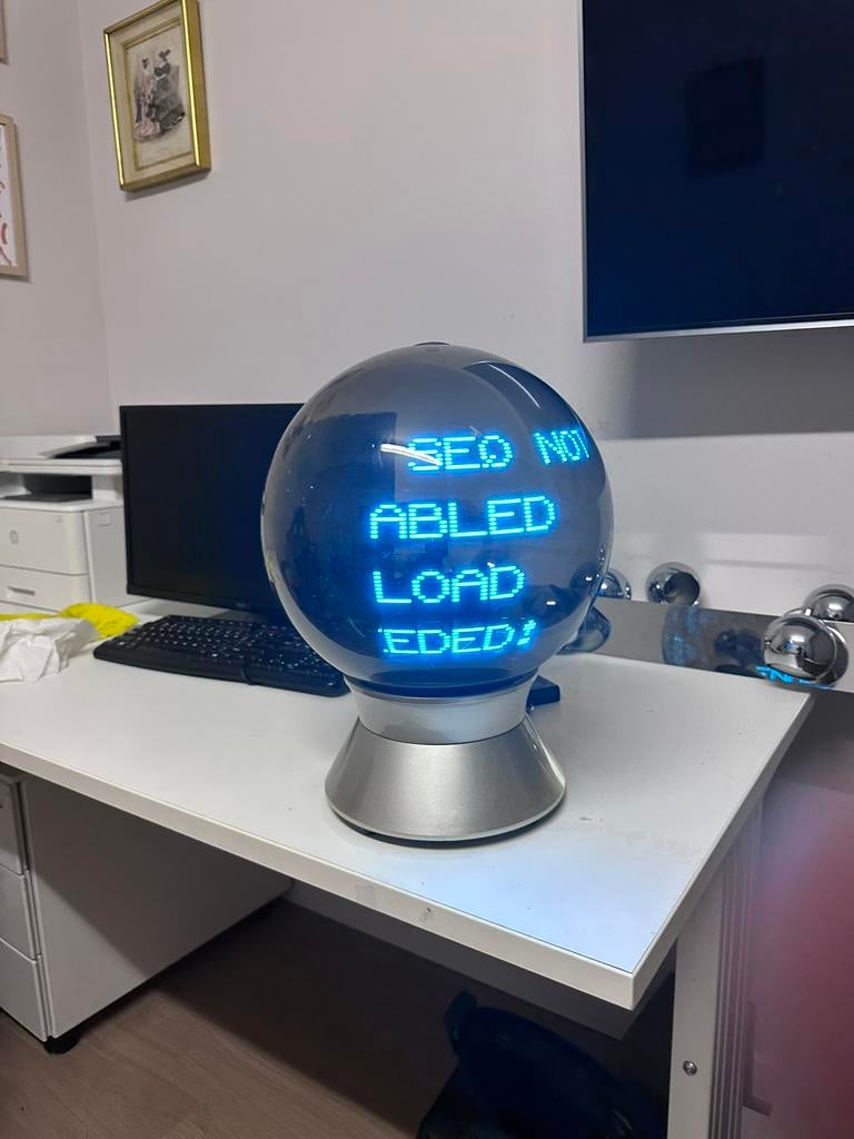 iBall  Advertising 3D 360 LED POV globe Display Ball, Ophalen of Verzenden, Zo goed als nieuw, Licht