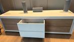 TV/Audiomeubel 160x38x38, Ophalen, Wit/hout, Gebruikt, 150 tot 200 cm