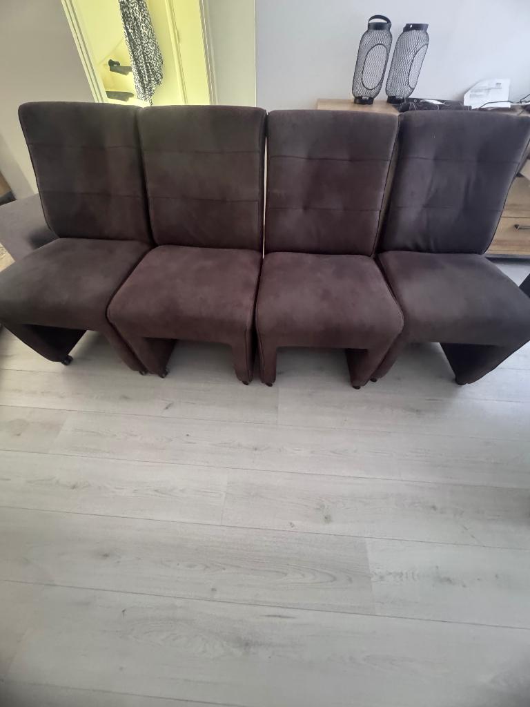 stoelen, Ophalen, Gebruikt, Bruin, Vier