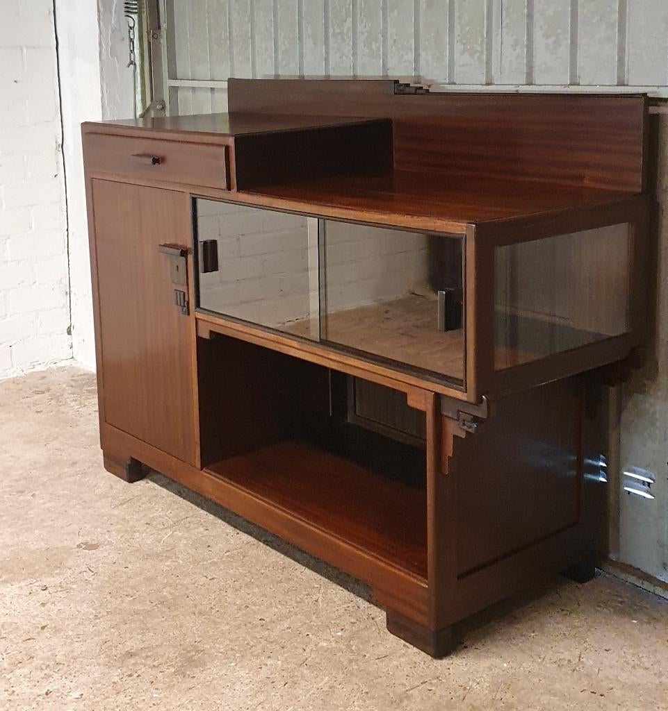 dressoir haagse school art deco design, Huis en Inrichting, Kasten | Dressoirs, Ophalen, Gebruikt, Met deur(en), 150 tot 200 cm