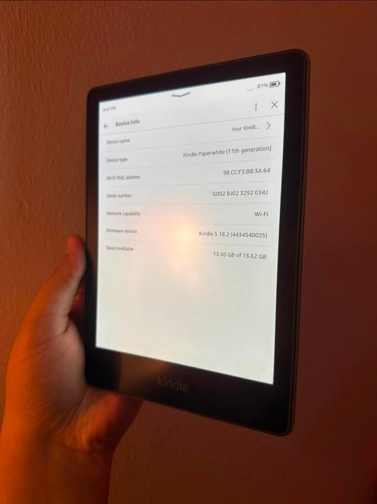 Kindle Paperwhite 11th gen 16 gb, Ophalen, Zo goed als nieuw
