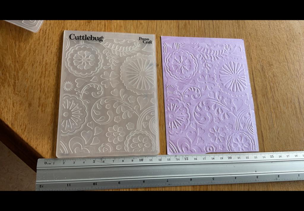 Embossingmal 10 x15 cm bloemen met takjes E102, Ophalen of Verzenden, Zo goed als nieuw, Overige typen