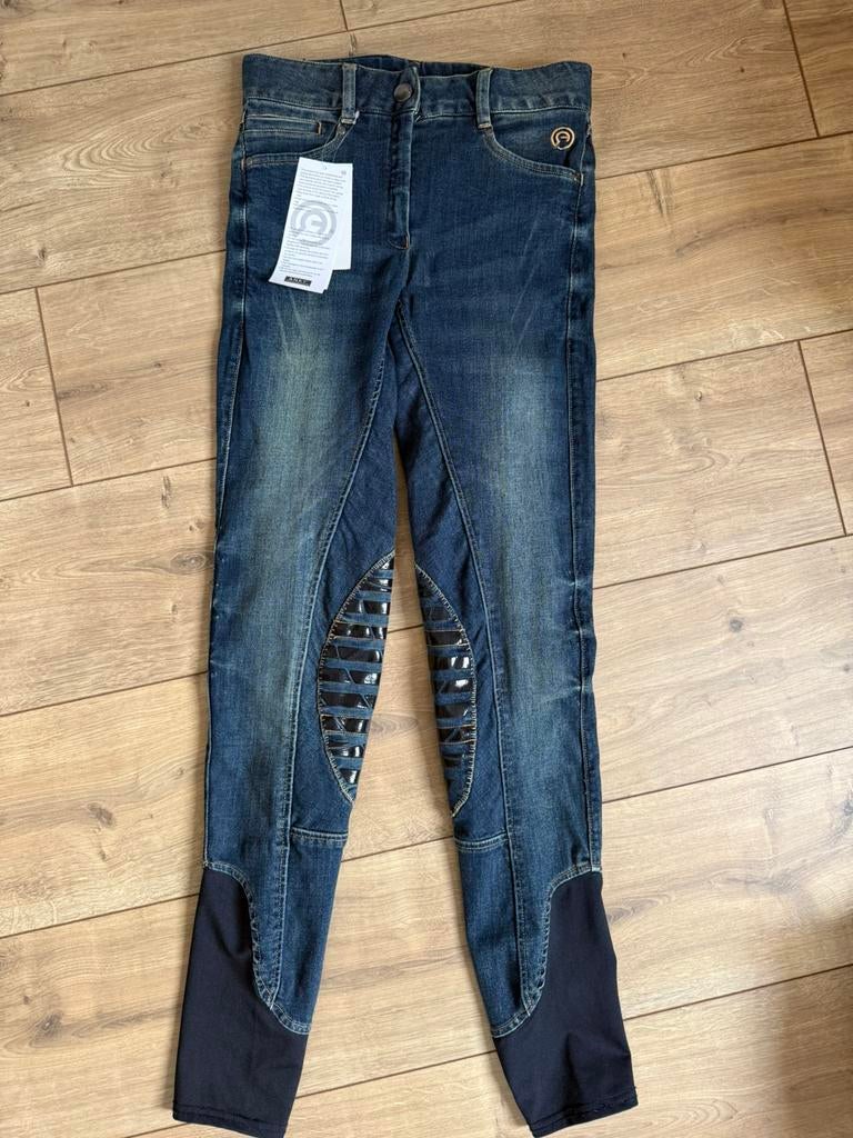 Nieuwe anky paardrijbroek jeans denim maat 34 siliconen knie, Nieuw, Ophalen of Verzenden, A, A