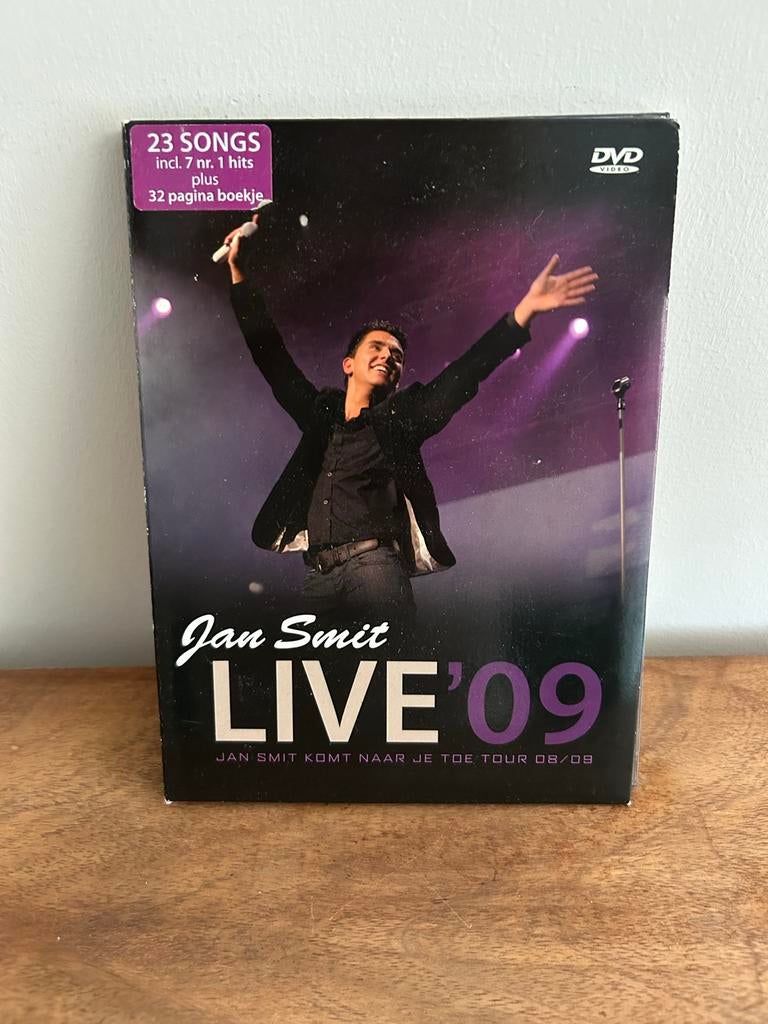 Jan Smit Live '09 DVD - Inclusief 23 songs en boekje, Alle leeftijden, Ophalen of Verzenden, Zo goed als nieuw, Muziek en Concerten