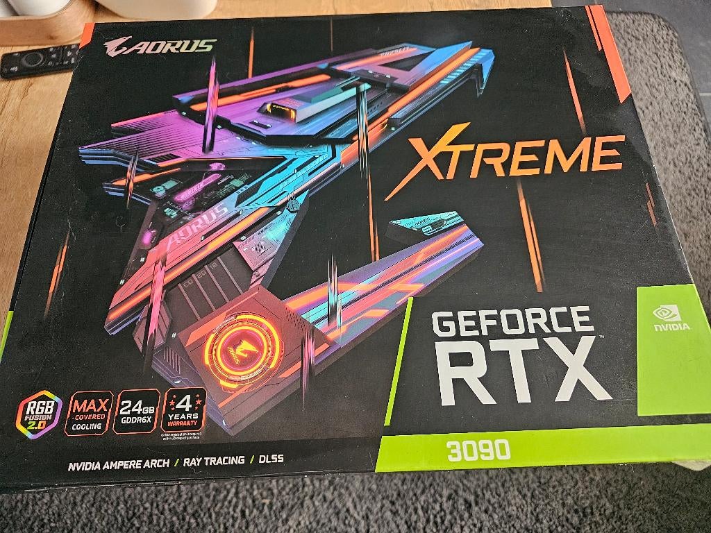 RTX 3090 AORUS XTREME 24GB, Computers en Software, Videokaarten, Ophalen, Gebruikt, GDDR6, PCI-Express 4