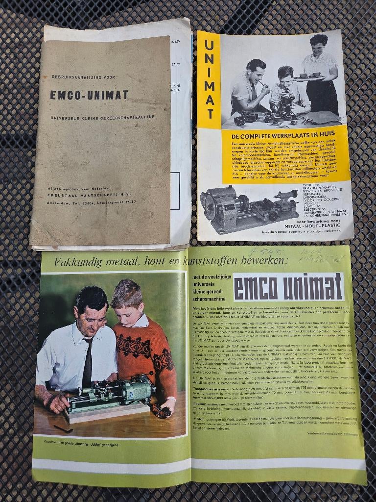Emco Unimat draaibankje, Doe-het-zelf en Verbouw, Draaibanken, Ophalen, Gebruikt, Metaaldraaibank