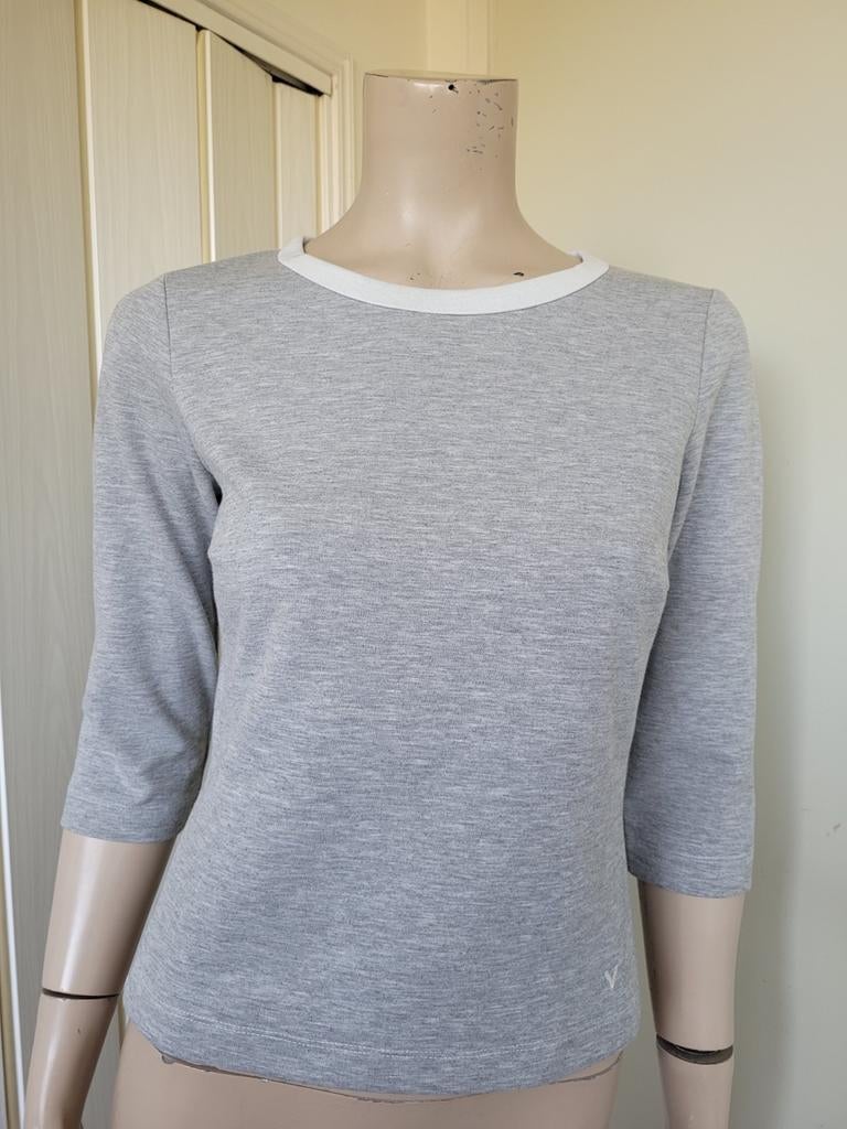 Vanilia top grijs maat 36/S, Vanilia, Ophalen of Verzenden, Zo goed als nieuw, Korte mouw