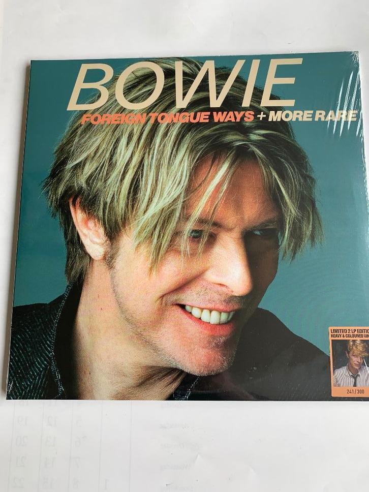 David Bowie - Foreign Tongue Ways + More  ( 2 lp, ltd. ed.), Cd's en Dvd's, Vinyl | Rock, Zo goed als nieuw, Poprock, 12 inch