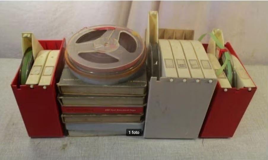 20 Bandrecorder Tapes - 13cm, Ophalen of Verzenden, Onderdeel, Met banden