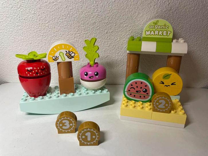 Duplo 10983 Biomarkt, Kinderen en Baby's, Speelgoed | Duplo en Lego, Zo goed als nieuw, Duplo, Ophalen of Verzenden