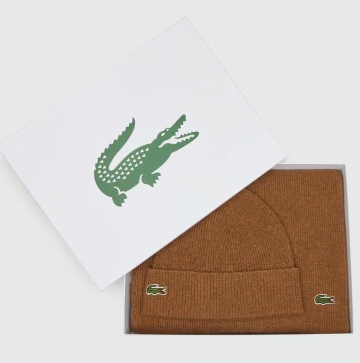 Lacoste muts sjaal set One Size, Kleding | Heren, Ophalen of Verzenden, Nieuw, Overige maten, Muts