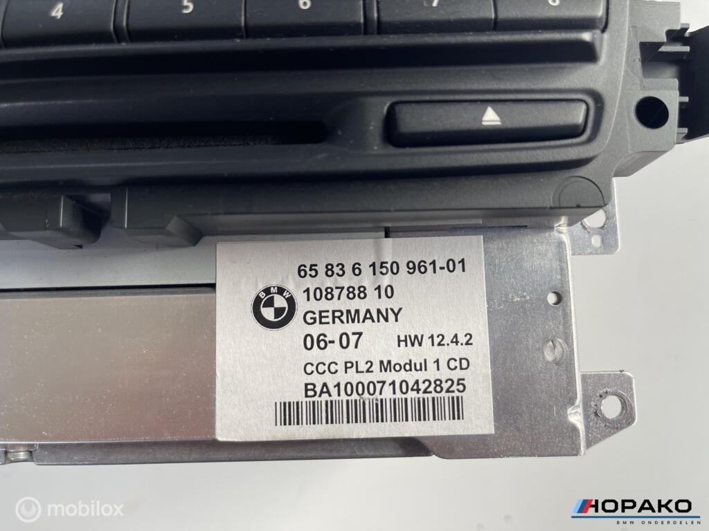 Radio BMW 3 serie E90 E91 E92 E93 6583615096101, Auto-onderdelen, Elektronica en Kabels, Gebruikt, Einsteinlaan 5 rijswijk, Bmw