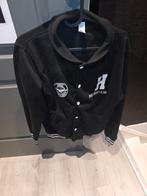 The Huge Club - College Jacket - M - Zwart/Wit - Heren, Zwart, The Huge Club, Gedragen, Halswijdte 39/40 (M)