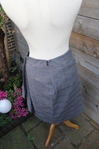 Rok blauw/ bruin Essentiel Antwerp mt 36 Winter Vaste pr OPR, Kleding | Dames, Zo goed als nieuw, Maat 36 (S), Verzenden, Blauw