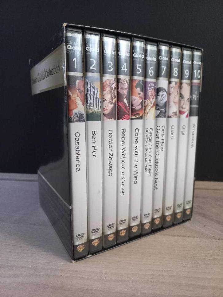 Classic Gold Collection (10xDVD BOX) Hollywood TOP Classics, Cd's en Dvd's, Dvd's | Klassiekers, Zo goed als nieuw, Drama, 1940 tot 1960