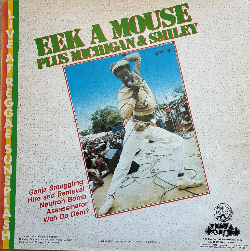 Reggae Sunsplash - Eek a Mouse Mich & Smiley (Vinyl), Gebruikt, 1980 - 1989, Ophalen of Verzenden, 12 inch