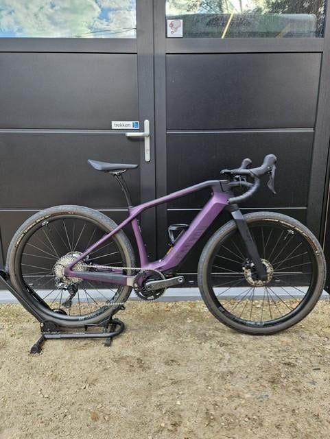 Electrische Gravelfiets Canyon Grail ON CF 7 - Paars xxs, Carbon, 10 tot 15 versnellingen, Minder dan 49 cm, Zo goed als nieuw