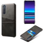 Backcover + Glas Screenprotector for Sony Xperia 5 II _Zwart, Verzenden, Nieuw, Hoesje of Tasje