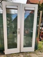 Hardhouten openslaande terrasdeuren, Ophalen, Minder dan 80 cm, 200 tot 215 cm, Glas