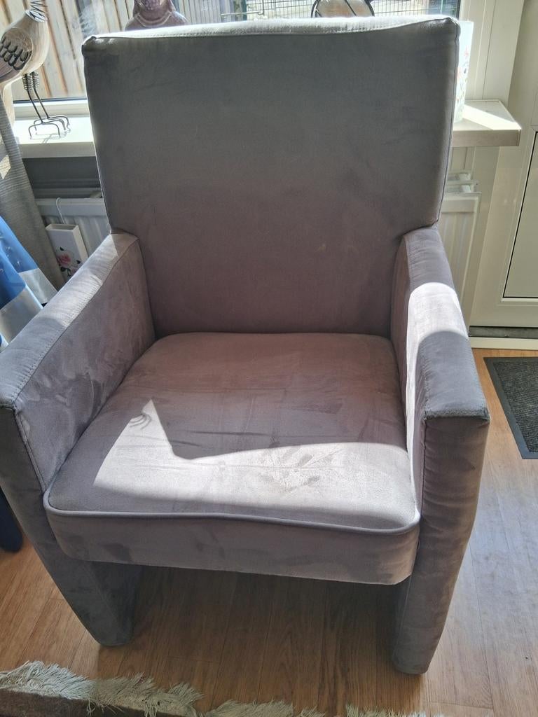 Stoel velours, Huis en Inrichting, Fauteuils, Ophalen, Gebruikt, Minder dan 50 cm
