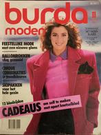 Burda november 1987 vintage mode naaien patronen, Ophalen of Verzenden, Zo goed als nieuw, Vrouw, Burda