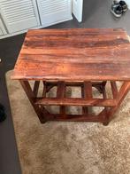 Massief Eiken Bijzettafel 40x60x60 cm - Assen Noorderpark, Huis en Inrichting, 45 tot 60 cm, Gebruikt, Rechthoekig, Hout