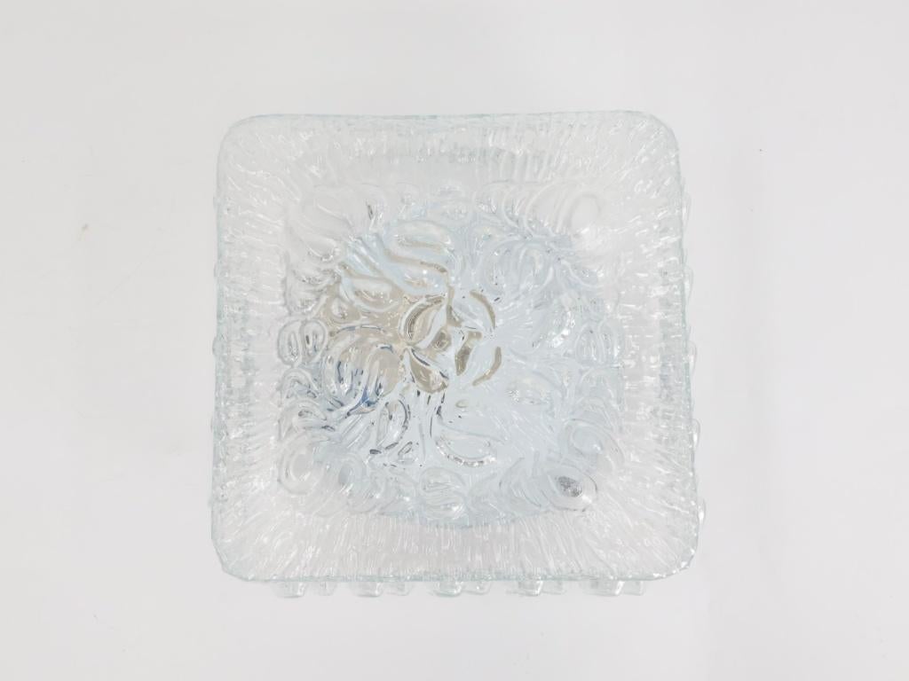 Vintage plafondlamp | Glas | Vierkant model, ., Vintage, Ophalen of Verzenden, .