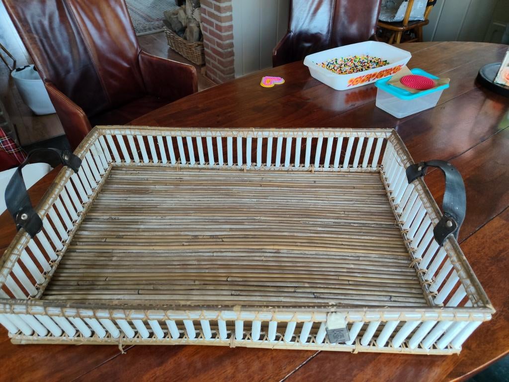 RM rieten dienblad 60x40, Ophalen of Verzenden, Zo goed als nieuw, Overige materialen