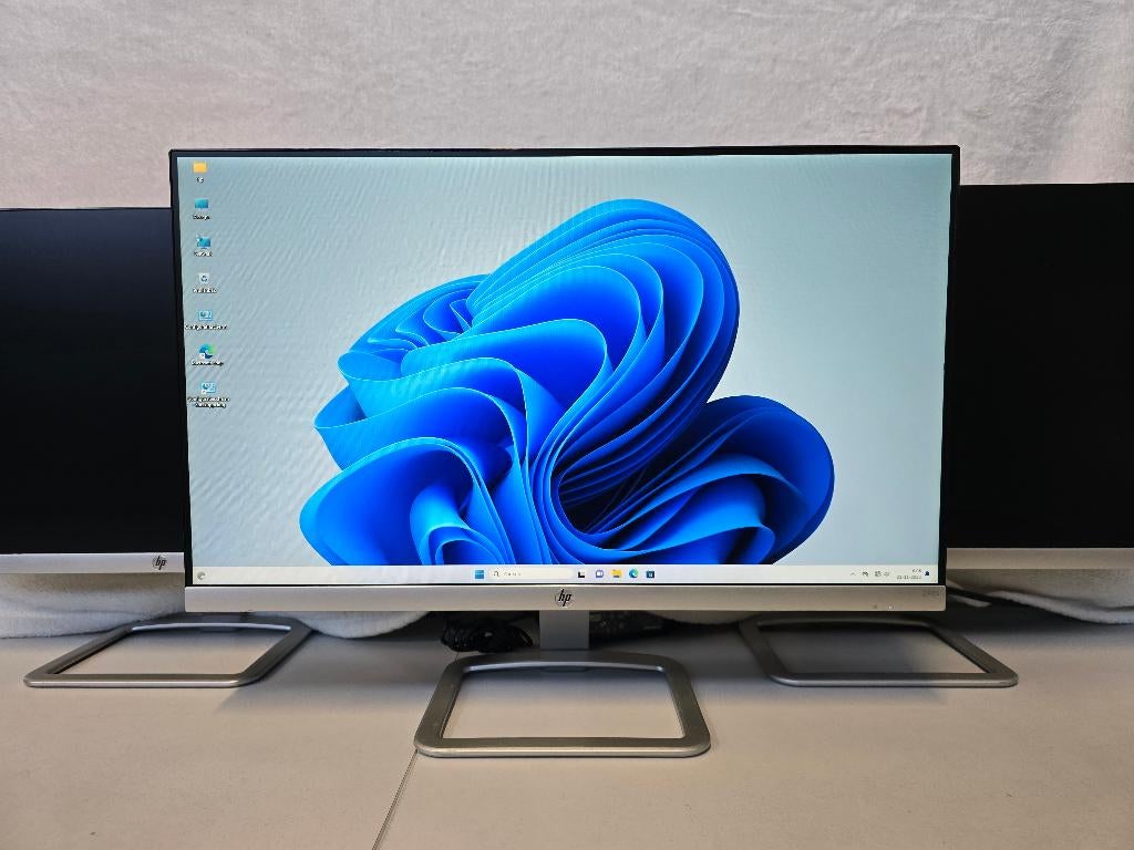 23.8" Hp 24es Zilver monitoren- VGA en HDMI - IPS, Computers en Software, Monitoren, Ophalen, Hp, IPS, Kantelbaar