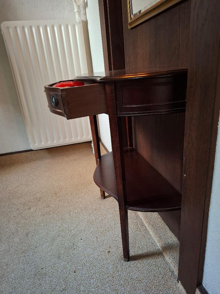 Kaptafeltje muurtafeltje mahonie hout, Ophalen, Gebruikt, Klassiek, 50 tot 100 cm