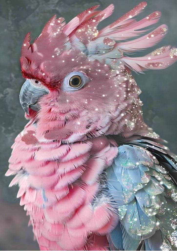 Glasschilderij Kaketoe, Ophalen, Zo goed als nieuw, Schilderij, 75 tot 100 cm