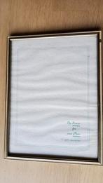 Groot antiek zilver kleur fotolijstje met witte randen., Ophalen of Verzenden