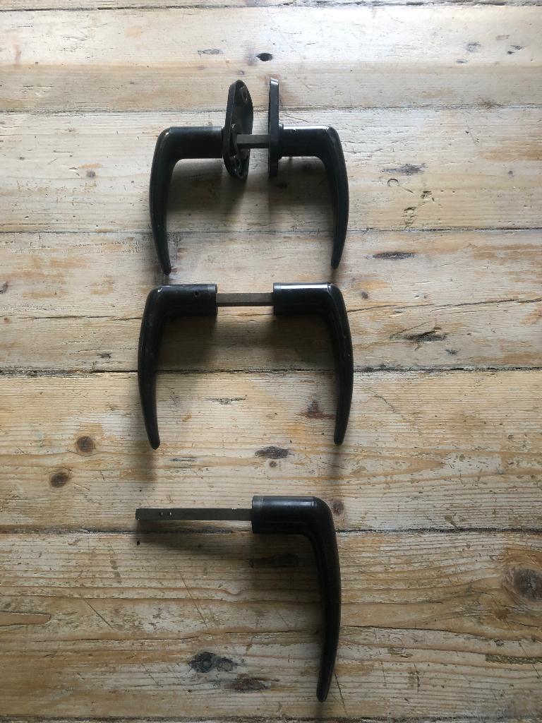 Bakelieten deurklinken, Ophalen of Verzenden, Gebruikt, Overige materialen, Klink of Kruk