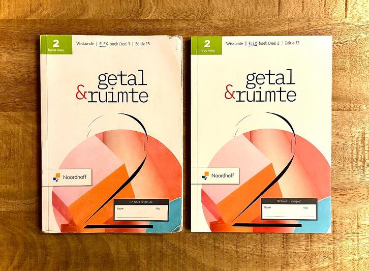 Getal & Ruimte 2 HAVO/VWO Deel 1 en 2. Wiskunde 13e editie., Boeken, Schoolboeken, Zo goed als nieuw, Wiskunde B, HAVO, Ophalen