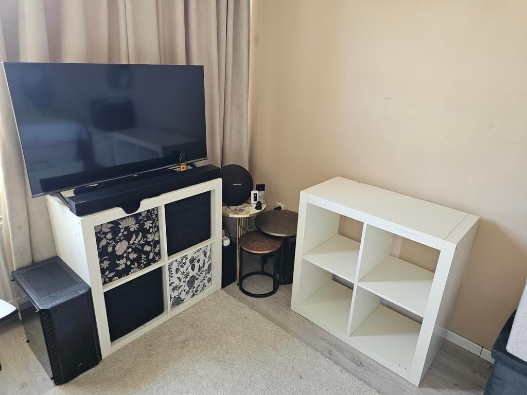 Witte IKEA Kallax kasten met manden, Ophalen of Verzenden