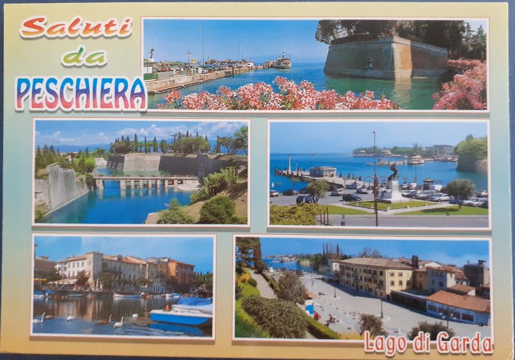 Ansichtkaart Italie Gardameer, Ophalen of Verzenden, 1960 tot 1980, Gelopen, Italië