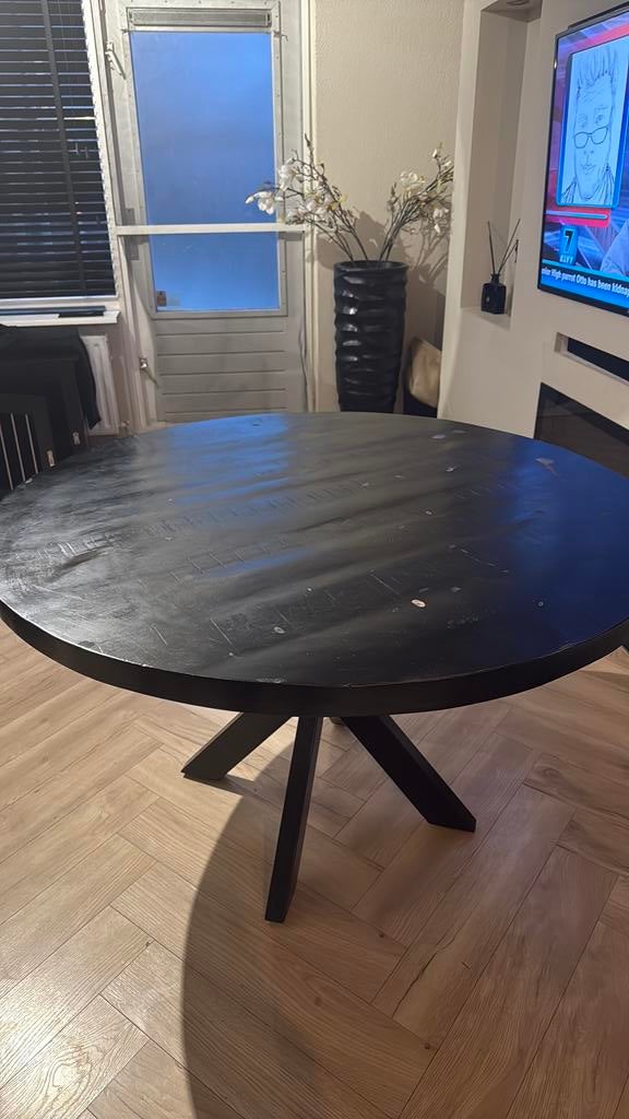 Ronde eettafel, Ophalen, Gebruikt, Rond, Vier personen
