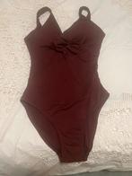 Bordeauxrood badpak met structuur, Ophalen of Verzenden, Gedragen, Overige kleuren, Badpak