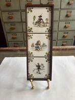 Delfts Blauw Tegeltableau - Kunstzinnige Hollandse Pracht