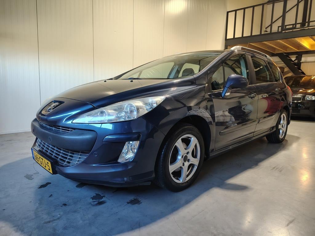 Peugeot 308 SW 1.6 Hdif 16V 80KW 2008 Blauw, Auto's, Voorwielaandrijving, Stof, 4 cilinders, Blauw