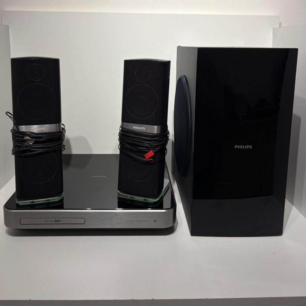Philips Home Theater Soundbar HTS7202 Compleet, Audio, Tv en Foto, Home Cinema-sets, Philips, Soundbar, Blu-ray-speler, 70 watt of meer